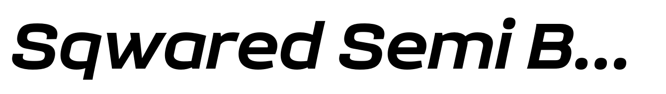 Sqwared Semi Bold Italic